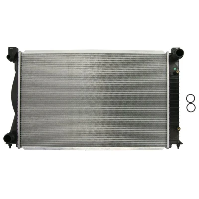 Abbildung von NRF 58359 Kühler, Motorkühlung Aluminium 677 428 26 mit Dichtring Kühlrippen gelötet AUDI: A6 C6 Saloon, Avant