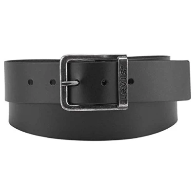 Abbildung von Levi&#039;s Herren 221484 3 Gürtel, Schwarz, 110 cm