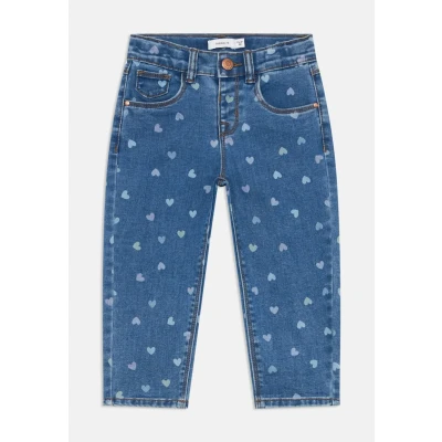 Abbildung von Name it Nmfbella Jeans Straight Leg für Kinder, Größe: 116, Denim blue aophearts