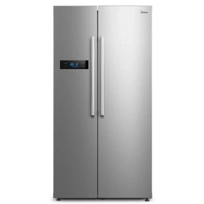 Abbildung von Midea MERS530FGD02 Side by Kühl /Gefrierkombination/NoFrost/Inverter Technologie/Indoor Ice Bar/Twin Control/176,5 cm Höhe/335 L Kühlen/197 Gefrieren/256 kWh/Jahr