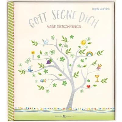 Abbildung von Gott segne dich: Meine Erstkommunion, Erinnerungsalbum zur ersten Kommunion mit Gebeten, Geschichten und Liedern
