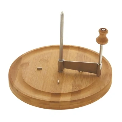 Abbildung von Kesper Käsehobel, Material: FSC® zertifizierter Bambus, Maße: Ø 22 cm, Gesamthöhe: 16 Farbe: Natur 58620