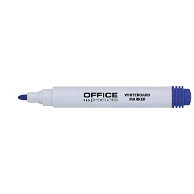 Abbildung von OFFICE PRODUCTS Whiteboard Marker Boardmarker Basic/ Rundspitze 1 3 mm Strichbreite / Blau Trocken Abwischbar/ Nicht Toxische Tinte auf Alkoholbasis ohne Xsylen und Toluol. Stück