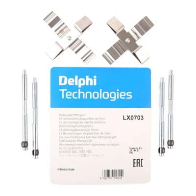 Abbildung von DELPHI LX0703 Zubehörsatz, Scheibenbremsbelag BMW: 3 Touring, Saloon, 4 Gran Coupe