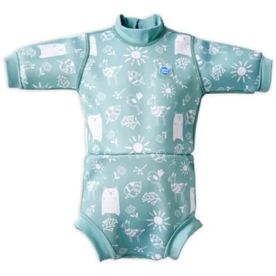 Abbildung von Splash About Kleine Mädchen Happy Wetsuit Einteiliger Badeanzug, Sunny Bear, 12 Monate EU