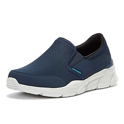 Abbildung von Skechers Herren Equalizer 4.0 Persisting Mid Top Trainers, Charcoal Mesh Pu Orange Trim, 45.5 EU