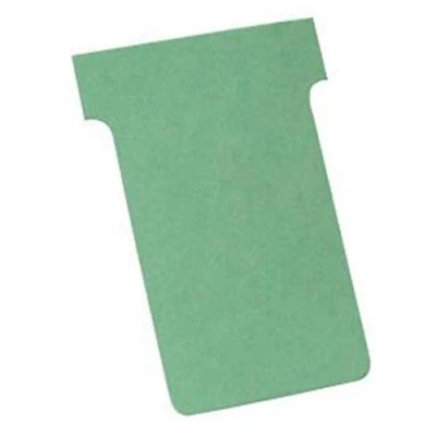 Abbildung von Nobo Kartentafel Zubehör T Karten in Blisterverpackung, Größe 2, 100 Stück, grün