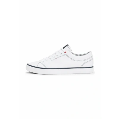 Abbildung von Tommy Hilfiger Contrast Stitching LOGO Sneaker low, Herren, Größe: 43, White Schuhe