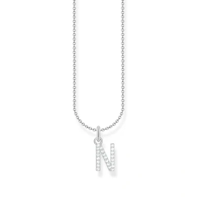 Abbildung von Thomas Sabo Kette mit Buchstaben Anhänger N 925 Sterlingsilber KE2253 051 14