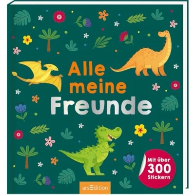 Abbildung von Alle meine Freunde Dino: mit über 300 Stickern Freundebuch für Kindergarten und Grundschule, Jungen Mädchen