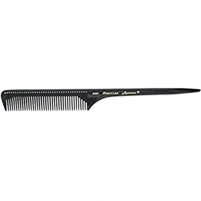 Abbildung von HERCULES SÄGEMANN 6450 9 1/4 Zoll Kamm aus hochwertigem Ebonit Stielkamm für Frisuren und separieren einzelner Haarsträhnen Extra weite Zahnung Farbe: Schwarz