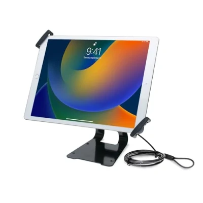 Abbildung von CTA PAD ATGSL Verstellbare Anti Diebstahl Griffhalterung mit Aufsteller für Apple iPad Pro und große Tablet schwarz