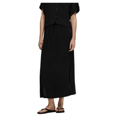 Abbildung von Selected Femme Slfviva Ankle Skirt Maxirock, Damen, Größe: 40, Black