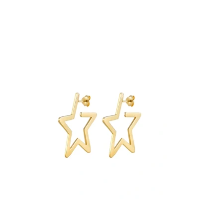 Abbildung von Elli STAR Ohrringe goldcoloured, Damen, Größe: One Size, Gold coloured