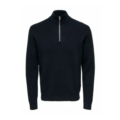 Abbildung von Only &amp; Sons Sphil HALF ZIP NOOS Strickpullover, Herren, Größe: XS, Dark navy