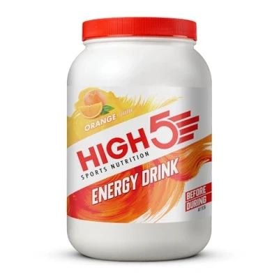 Abbildung von HIGH5 Sport Energy Drink Isotonisches Getränkepulver mit Electrolytes Kohlenhydrate Pulver &amp; Elektrolyt für Endurance und Hydration Natürliche Aromen, Vegan (Orange, 2,2kg, 46 Portionen)