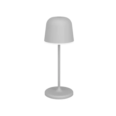 Abbildung von EGLO LED Akku Tischleuchte außen Mannera S, kabellose Outdoor Tischlampe touch dimmbar, Außenleuchte mit Erdspieß, Alu, Stahl in grau, IP54
