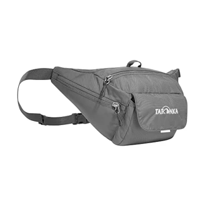 Abbildung von Tatonka Bauchtasche Funny Bag M Robuste Hüfttasche mit großem Reißverschlussfach, zwei Seitentaschen und einer Fronttasche (titan grey), (34 x 12 9 cm)