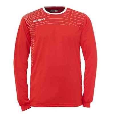 Abbildung von uhlsport Herren Match Team Kit (Shirt&amp;Shorts) LS, Rot/Weiß, XXL