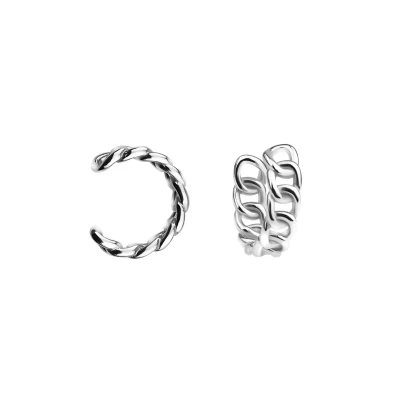 Abbildung von Sofia Milani CUFF Ohrringe, Damen, Größe: One Size, Silver