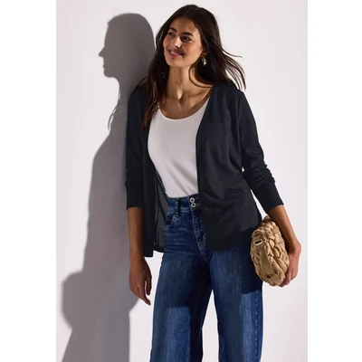 Abbildung von STREET ONE Shirtjacke »NETTE«, im Strick Look