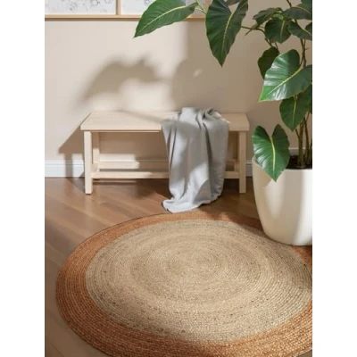 Abbildung von HANSE Home Teppich »Jutta Juteteppich«, rund, 9 mm Höhe, 100% Jutefaser, Natur, Wohnzimmer, Esszimmer, Flur, Boho, Skandi