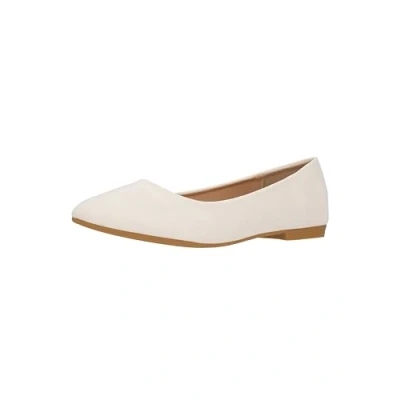 Abbildung von Elara Damen Ballerina Bequeme Slip Ons Flach Chunkyrayan P B3039 Weiss 40