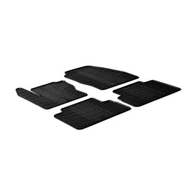 Abbildung von Gledring 0285 Fußmattensatz Gummi vorne und hinten 4 schwarz 750mm 550mm FORD: C Max 2