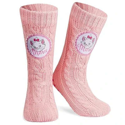 Abbildung von Disney Antirutschsocken Damen Teenager, One Size ABS Kuschelsocken Antirutsch Haussocken Winter Frauen Geschenke (Rosa Marie)