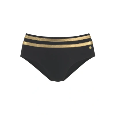 Abbildung von Lascana Bikinihose, Damen, Größe: 36, Schwarz goldfarben