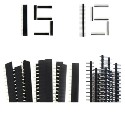 Abbildung von 30 Stücke 2.54mm 10Pin Header Männlich und Weiblich Stiftleiste PCB Löten Buchsenleiste Lötpins Lochrasterplatine platinen steckverbinder Prototyp Shield