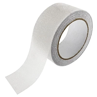 Abbildung von SeKi Antirutsch Klebeband 50mm x 5 Meter individuell kürzbar Transparent; barfuß geeignet; Rutschfestes Sicherheitsband für Treppen, Stufen, Fliesen, Badewanne und Dusche