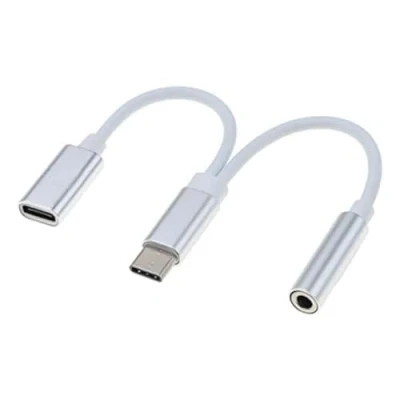 Abbildung von PremiumCord Typ C Buchse zum Aufladen, USB 3.1 Stecker auf Klinke Jack AUX Audio, für Huawei P20/P20 Pro/P30/P30 Pro, Xiaomi 6/8, Mix 2/3, OnePlus6T ku31zvuk02