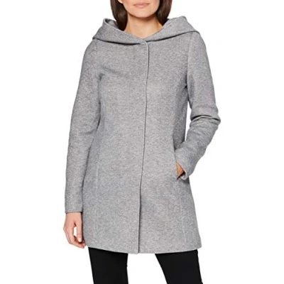 Abbildung von Vero Moda DONA LS GA NOOS Kurzmantel, Damen, Größe: XS, Light grey melange