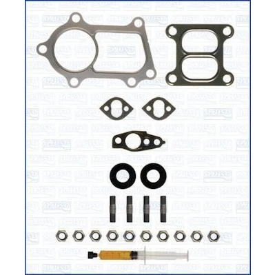 Abbildung von AJUSA JTC11165 Montagesatz, Lader with studs, syringe oil mit Dichtungen Montageanleitung