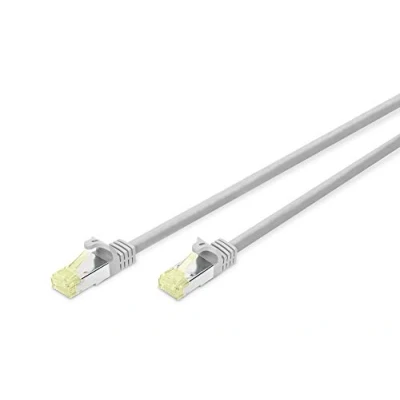 Abbildung von DIGITUS LAN Kabel Cat 6A 5m 100% Component Level Geprüft RJ45 Netzwerkkabel S/FTP Geschirmt Grau