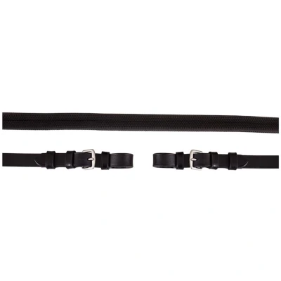 Abbildung von Premiere Zügel Gummi 16mm mitverschluss Schwarz Warmblut