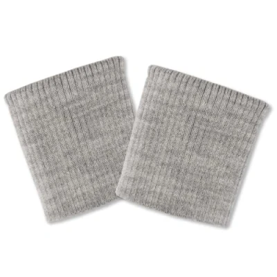 Abbildung von USIT, Bündchen aus Wolle, 8 x 9 cm, ideal zum Reparieren von Jacken und Jacken, 1 Paar, hellgrau
