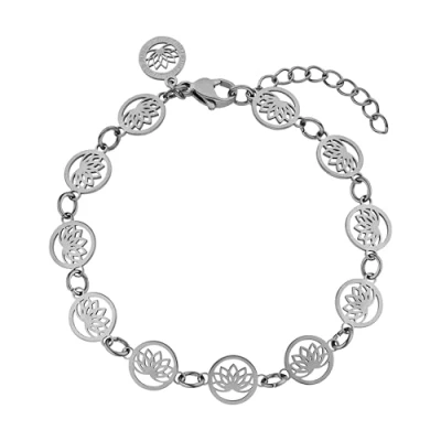 Abbildung von Purelei® Recognition Armband (Silber) Elegantes, verspieltes Damen Edelstahl Verstellbare Länge 16 19 cm Hawaiianisch inspiriert &amp; wasserfest