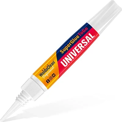 Abbildung von Sekundenkleber Stift extra stark 5g für präzise Arbeiten mit Gummi, Leder, Stoff, Holz &amp; Metall