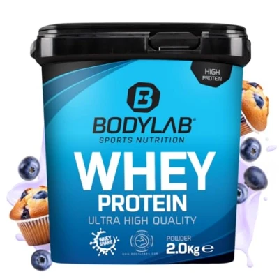 Abbildung von Bodylab24 Whey Protein Pulver, Blaubeer Muffin, 2kg