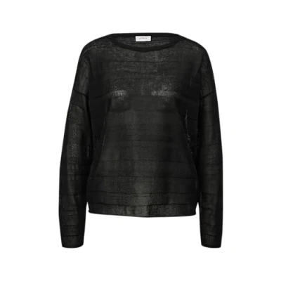 Abbildung von s.Oliver MIT Musterstruktur Strickpullover, Damen, Größe: 38, Schwarz