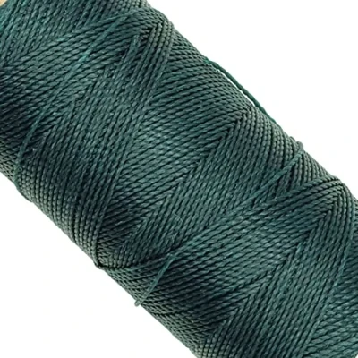 Abbildung von LINHASITA, Garnspule, gewachst, 100 g / 170 Meter, Dicke: 1 mm, Polyester, Makramee Garn, 30 Farben metros gr Flaschengrün (VERDE BOTELLA)