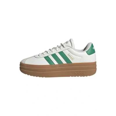 Abbildung von adidas Damen VL Bold Shoes Schuhe, core White/Court Green/Gold met