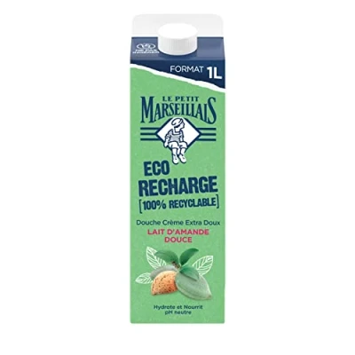 Abbildung von Le Petit Marseillais Douche Crème Extra Doux Lait D&#039;Amande Douce Eco Recharge 1 L