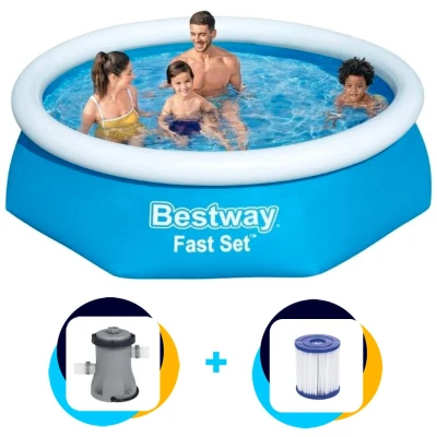 Abbildung von Bestway Quick Up Pool »Fast Set Pool«, (Set), 305x76 cm, inkl. Filterpumpe