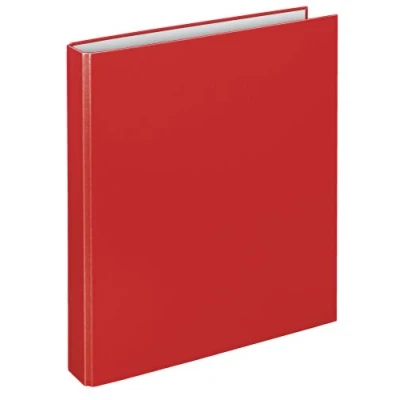 Abbildung von VELOFLEX 1143020 Ringbuch Basic, DIN A4, 1 Stück, rot, Ringordner mit 2 Ring Mechanik