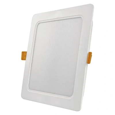 Abbildung von EMOS LED Panel 18 W, quadratische 1800 lm Deckenleuchte, Einbauleuchte 17 x cm, Neutralweiß 4000 K, inkl. Treiber, extra flach, Einbautiefe 2,6 Weiß