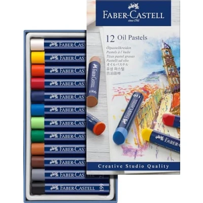 Abbildung von Faber Castell 127012 Permanente Ölpastellkreide STUDIO QUALITY, 12er Etui