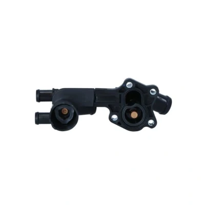Abbildung von NRF 725148 Kühlwasserthermostat 80 mit Dichtring Gehäuse VOLKSWAGEN: GOLF 6, Touran I, Polo V Hatchback, SKODA: Octavia 2 Combi, Yeti